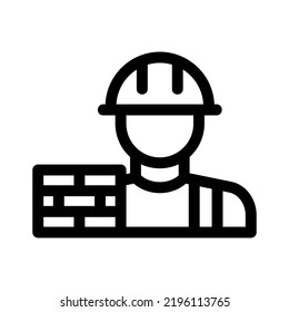 builder icon or logo isolated sign symbol vector illustration - high quality black style vector icons
