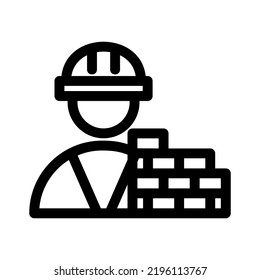 builder icon or logo isolated sign symbol vector illustration - high quality black style vector icons
