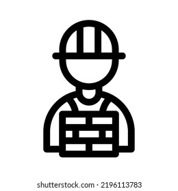 builder icon or logo isolated sign symbol vector illustration - high quality black style vector icons
