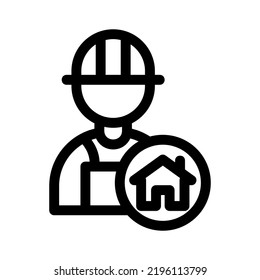 builder icon or logo isolated sign symbol vector illustration - high quality black style vector icons
