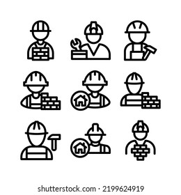 builder icon or logo isolated sign symbol vector illustration - Collection of high quality black style vector icons
