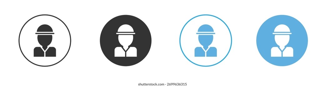 ícone Construtor Modelo Logotipo Conjunto de design
