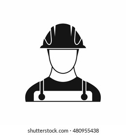 Builder icon in simple style on a white background vector illustration