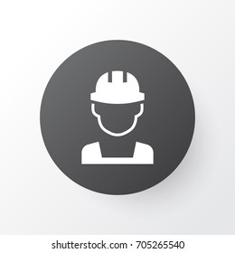 Builder Icon Symbol. Premium Quality Isolated Engineer Element In Trendy Style.