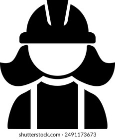  Builder icon.Professional Workers Male and Female in Safety Helmets.Engineer icons set.Construction worker.Vector
