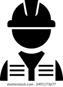  Builder icon.Professional Workers Male and Female in Safety Helmets.Engineer icons set.Construction worker.Vector
