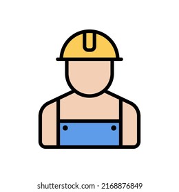 Farbe für die Baureihe, gefüllt mit Symbol einzeln auf weißem Hintergrund. Erbauer Besatzungsfarbe Vektorsymbol für Webdesign, i, mobile Apps, Print-Polygraphie und Werbewirtschaft