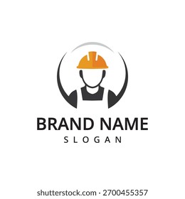 Modelo do logotipo do Builder, ícone da empresa de construção