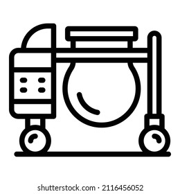 Builder mixer icon outline vector. Concrete cement. Machine mix