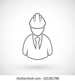 Builder outline icon