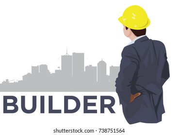 Builder Planning for his work 