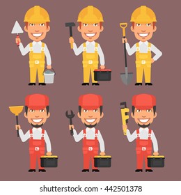 Builder and Repairman Holds Tools