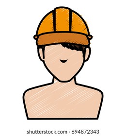 builder shirtless avatar character icon