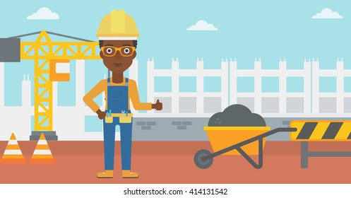 Builder showing thumbs up.