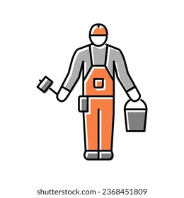 builder tool repair color icon vector. builder tool repair sign. isolated symbol illustration