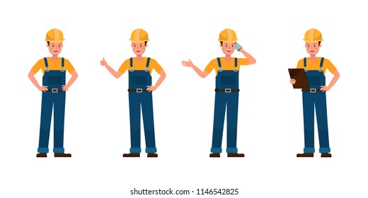 Builder Vector Character Design 