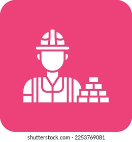 Builder vector icon. Can be used for printing, mobile and web applications.