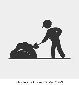 builder vector icon illustration sign