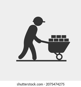builder vector icon illustration sign