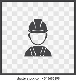 Builder vector icon. Isolated illustration. Business picture.