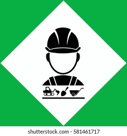 Builder vector icon Set.  icon. Vector design.