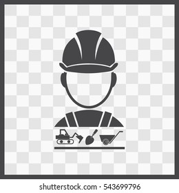 Builder vector icon. Set. vector icon. Isolated illustration. Business picture.