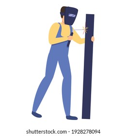 Icono del soldador del generador. Dibujo del icono del vector del soldador del constructor para diseño web aislado en fondo blanco