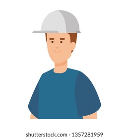 builder worker with helmet