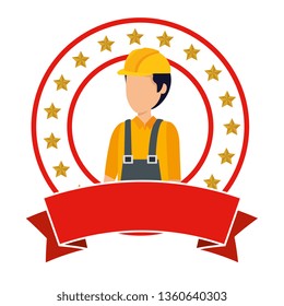 builder worker with helmet