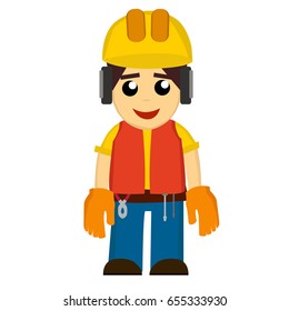 Builders icons set. In the EPS file, each element is grouped separately. Isolated on white background.