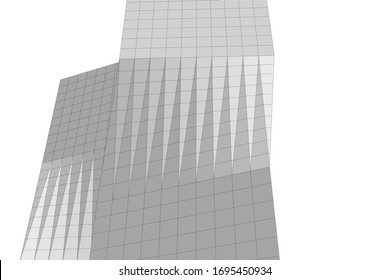 building 3d architecture, vector background