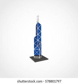 Building 3D Design Vector.