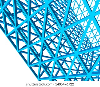 Building 3d structure. Architectural background