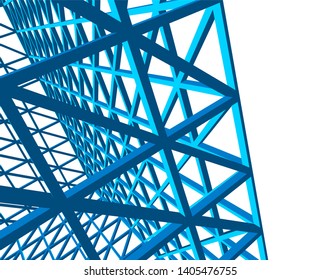 Building 3d structure. Architectural background