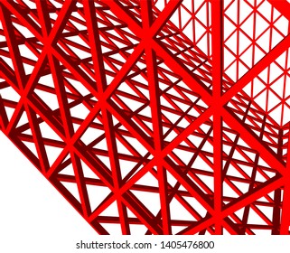 Building 3d structure. Architectural background