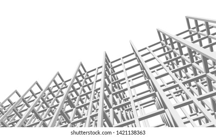 Building 3d structure. Architectural background. 