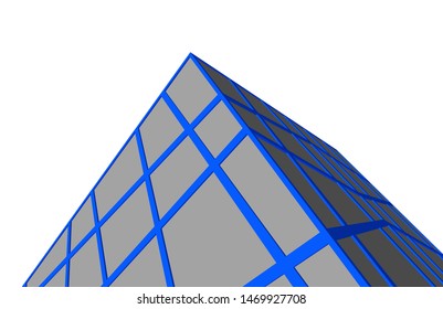 Building 3d structure. Architectural background. 