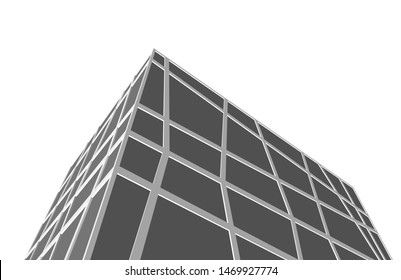 Building 3d structure. Architectural background. 