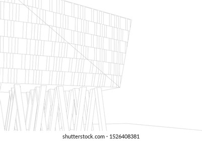 Building 3d structure. Architectural background. 