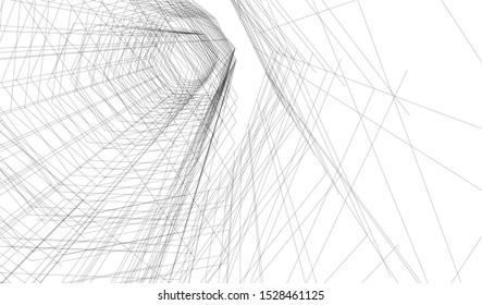 Building 3d structure. Architectural background. 