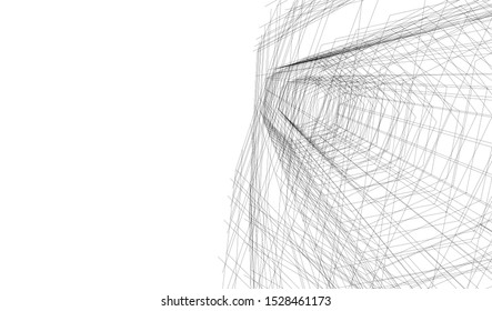 Building 3d structure. Architectural background. 
