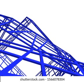 Building 3d structure. Architectural background. 