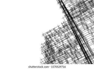 Building 3d structure. Architectural background. 