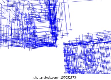 Building 3d structure. Architectural background. 