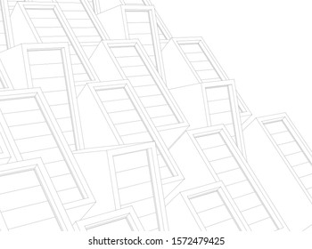 Building 3d structure. Architectural background. 