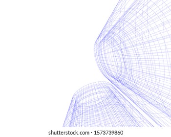 Building 3d structure. Architectural background. 