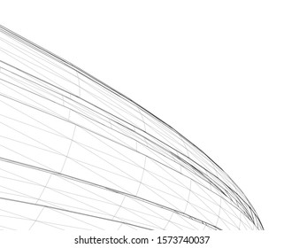 Building 3d structure. Architectural background. 