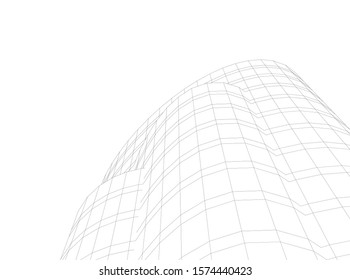 Building 3d structure. Architectural background. 