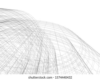 Building 3d structure. Architectural background. 