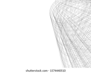 Building 3d structure. Architectural background. 